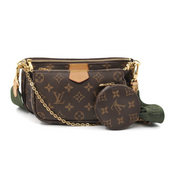 Louis Vuitton borsa MultiPochette tracolla verde Zorzoli Borse