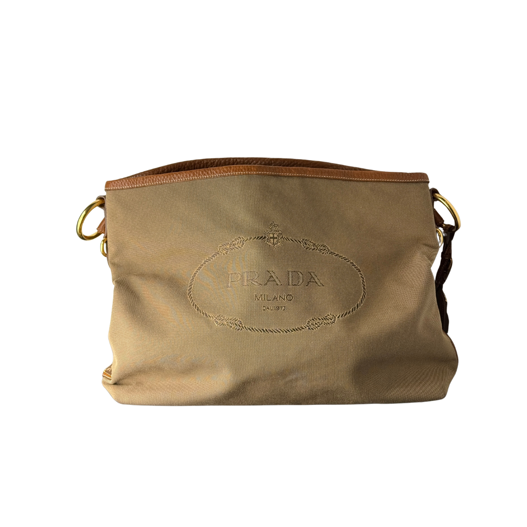 Prada Jacquard Hobo Tote Zorzoli Borse