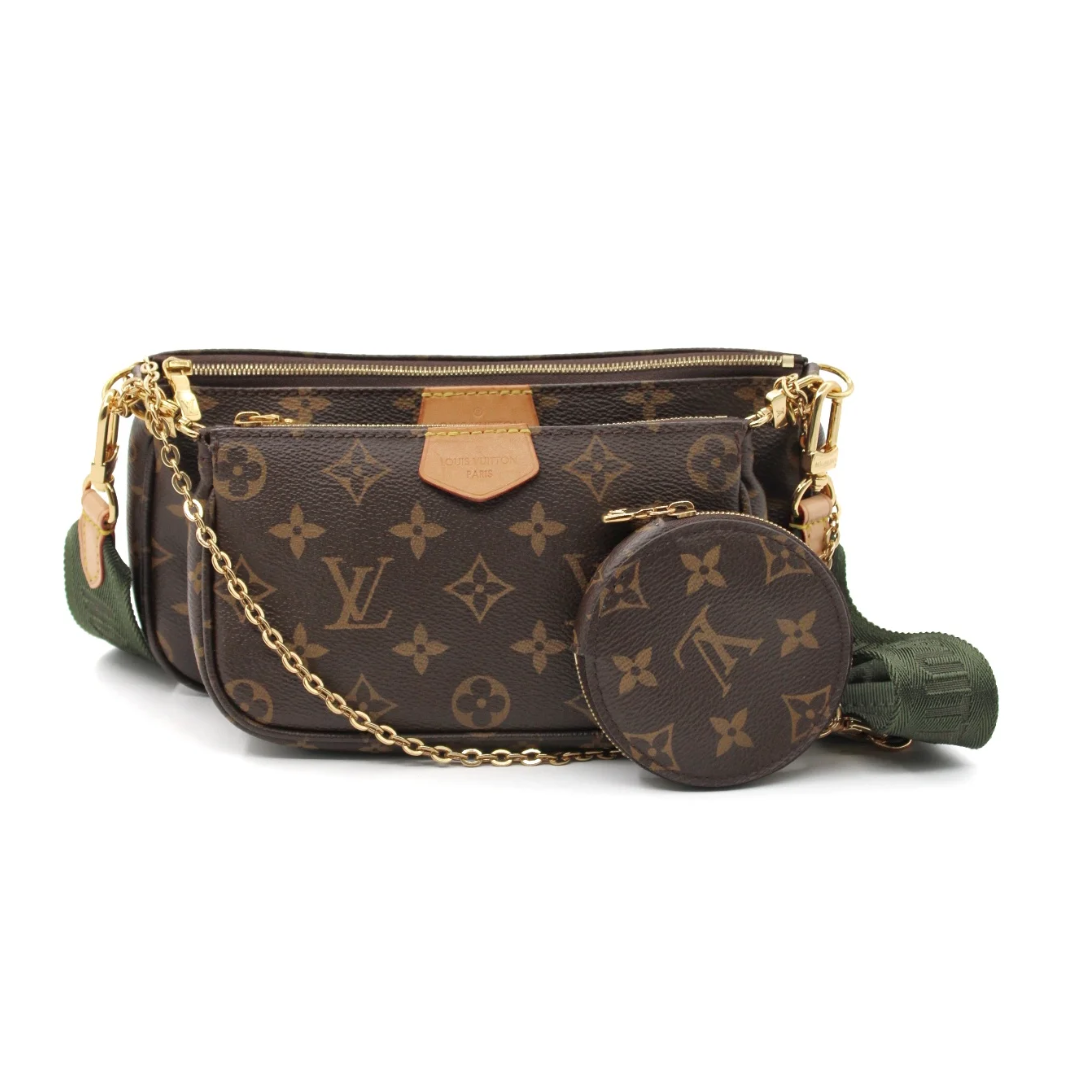 Louis Vuitton borsa MultiPochette tracolla verde Zorzoli Borse